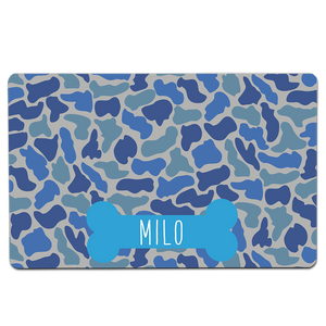 Blue Camo Pet Mat Blue Camo Pet Mat