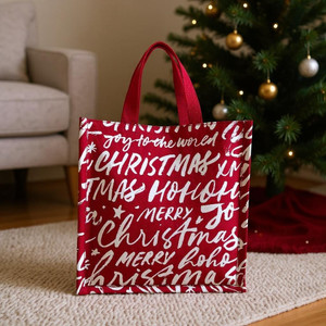 Red Merry Christmas Medium Tote - NEW Red Merry Christmas Medium Tote - NEW