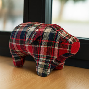 Highland Plaid Plush Piggy Highland Plaid Plush Piggy