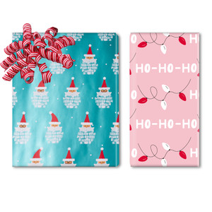 Snowball Santas Roll Wrap