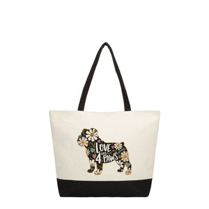 Bulldog Love Color Block Tote