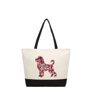 Goldendoodle Love Color Block Tote