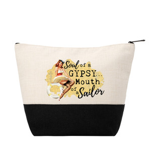 Soul Of A Color Block Zip Pouch - NEW