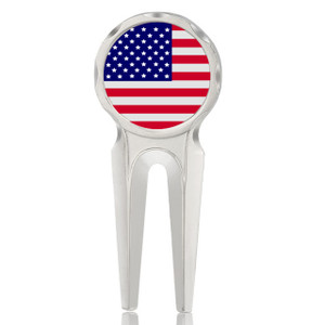 American Flag Golf Divot Tool