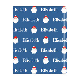 Merry Claus Personalized Gift Wrap