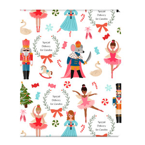 Royal Nutcracker Personalized Gift Wrap