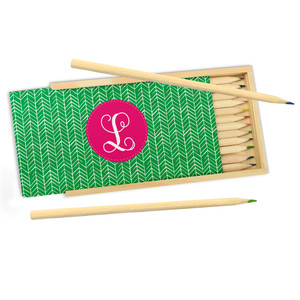 Kelly Herringbone Pencil Box Kelly Herringbone Pencil Box