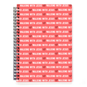 Walking With Jesus Spiral Notebook