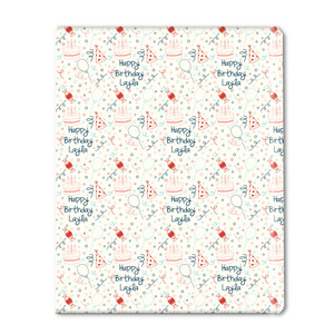 Confetti Cake Personalized Gift Wrap