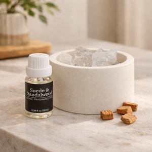 Suede & Sandalwood Scented Stones Set