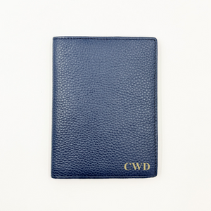 Navy Passport Cover -Stamped - NEW