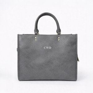 Burke Satchel - Dark Gray - Stamped