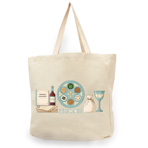 Passover Seder Table Shopper Tote