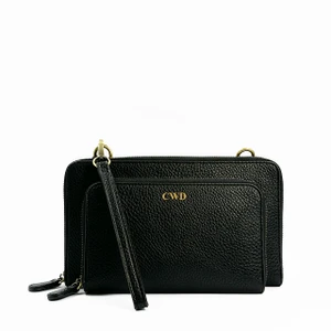 Wren Convertible Wristlet - Black - Stamped