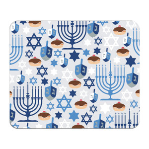 Hanukkah Icons Mouse Pad