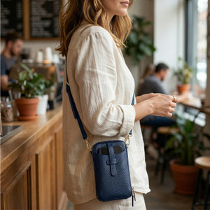 Sloane Phone & Wallet Crossbody - Navy