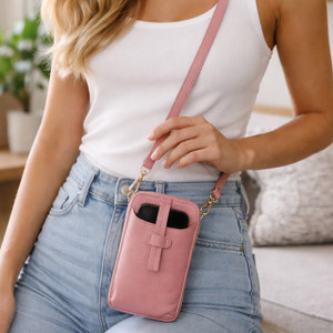 Sloane Phone & Wallet Crossbody - Bubble Gum