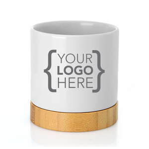 Your Logo/Art Here Ceramic Container & Base