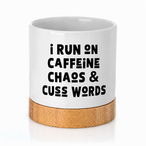 I Run On Ceramic Container & Base - NEW