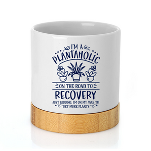 Plantaholic Ceramic Container & Base