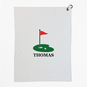 On The Green Microfiber Golf Towel