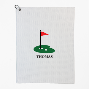 On The Green Microfiber Golf Towel
