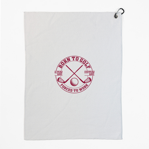 Born To Golf Microfiber Golf Towel