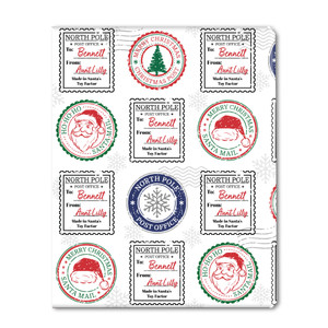 North Pole Post Personalized Gift Wrap