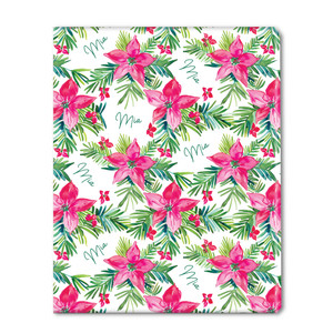 Poinsettia Pop Personalized Gift Wrap