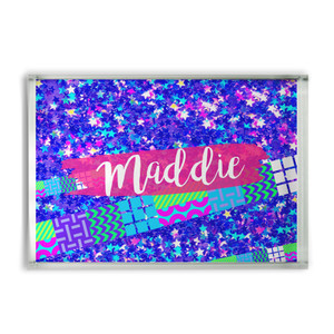 Sparkly Star Glass Block