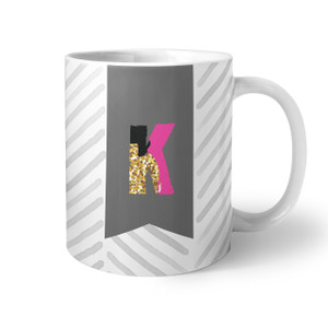 Ribbon Letter Coffee Mug - NEW