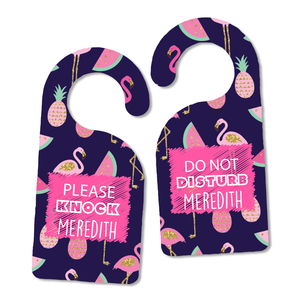 Fruity Flamingo Door Hanger