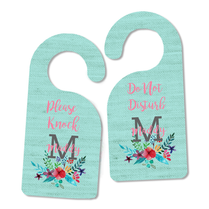 Initial Bouquet Door Hanger