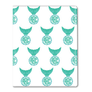 Mermaid Tails Monogram Gift Wrap