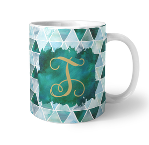 Watercolor Triangles Coffee Mug