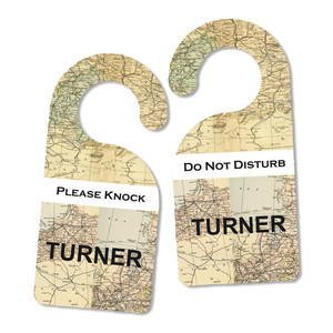 Vintage Maps Door Hanger