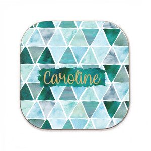 Watercolor Triangles Coaster Watercolor Triangles Coaster