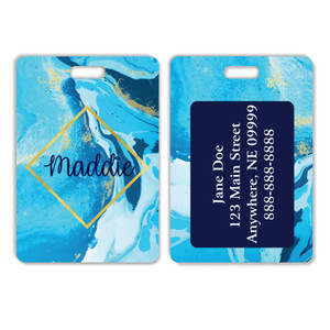 Ocean Marble Luggage Tag Ocean Marble Luggage Tag