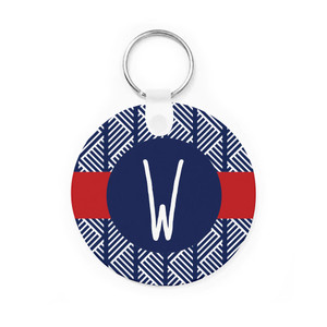 Zig Zag Navy Key Chain Zig Zag Navy Key Chain