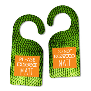 Green Iguana Door Hanger