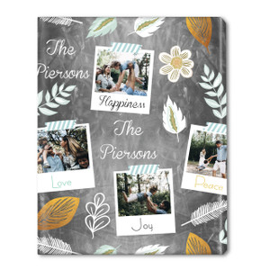 Taped Up Polaroids Personalized Gift Wrap-Grey Taped Up Polaroids Personalized Gift Wrap-Grey