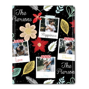 Taped Up Polaroids Personalized Gift Wrap-Black Taped Up Polaroids Personalized Gift Wrap-Black
