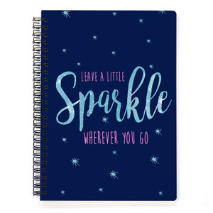 Leave a little Sparkle Spiral Notebook