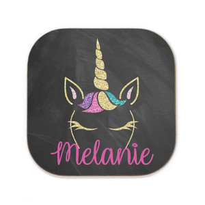 Unicorn Glitter Coaster Unicorn Glitter Coaster