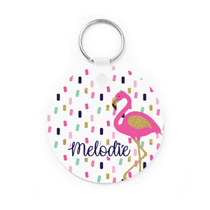 Flamingo Sprinkles Key Chain Flamingo Sprinkles Key Chain