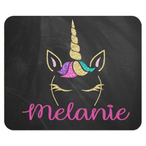 Unicorn Glitter Mouse Pad