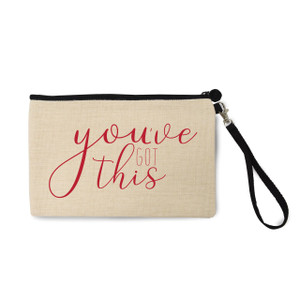 You've Got This Natural Zip Pouch