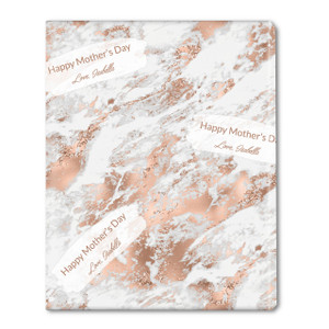 Rose Gold Personalized Gift Wrap
