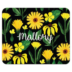 Yellow Botanical Mouse Pad Yellow Botanical Mouse Pad