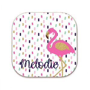 Flamingo Sprinkles Coaster Flamingo Sprinkles Coaster
